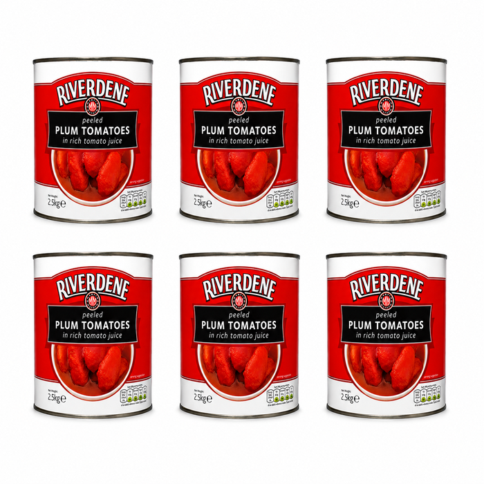 RIVERDENE PEELED PLUM TOMATOES TIN 1X2.5KG