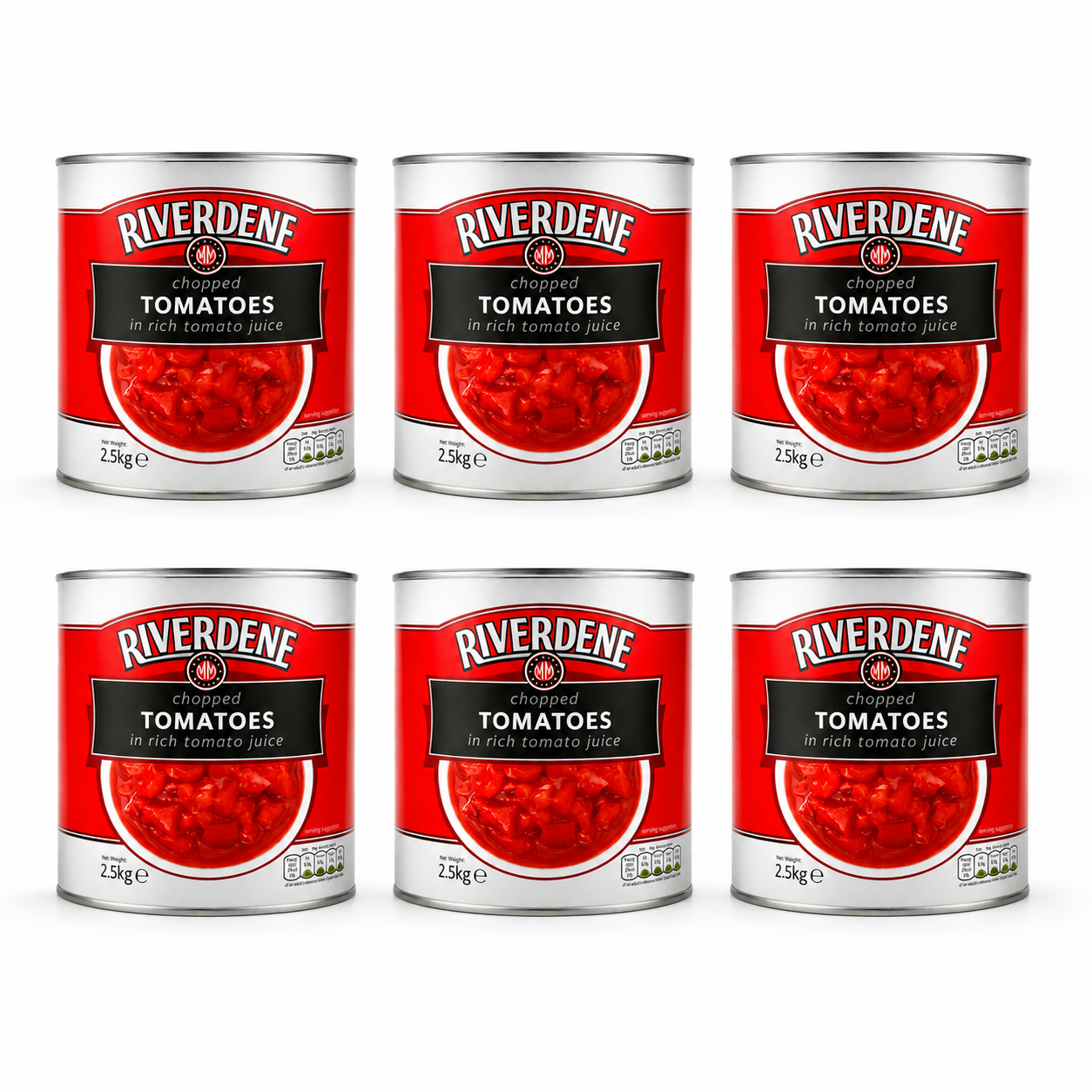 RIVERDENE CHOPPED TOMATOES 1X2.5KG (1 TIN)