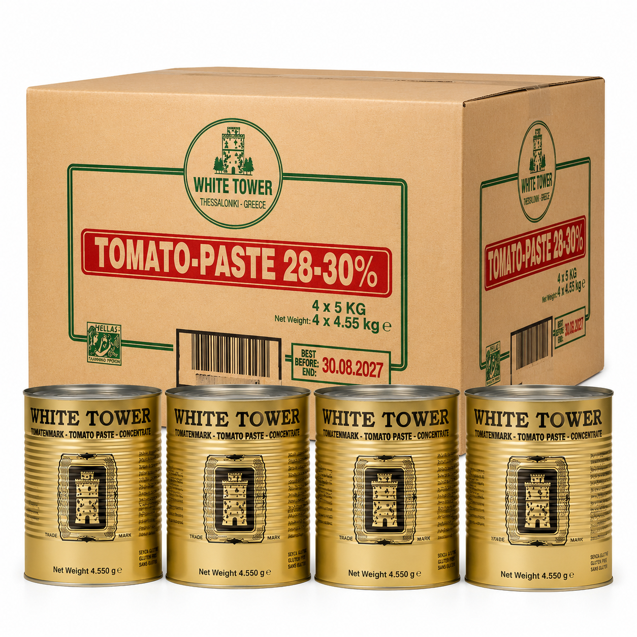 WHITE TOWER TOMATO PUREE 5KG BIG TIN