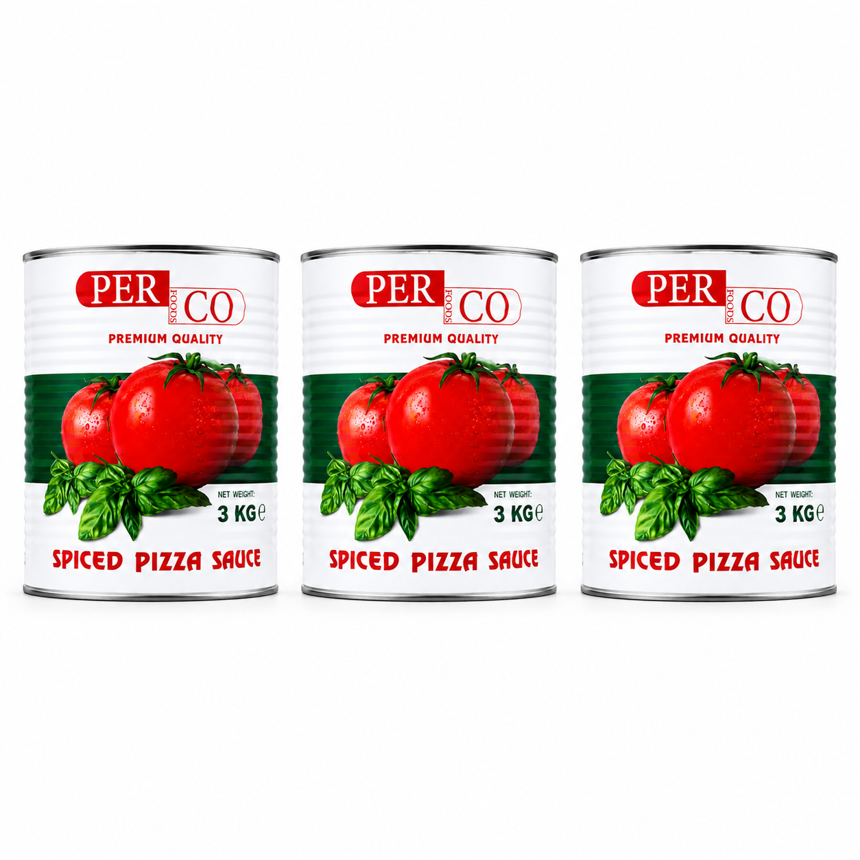PERCO SPICED PIZZA SAUCE 1 X 3KG (1 TIN)