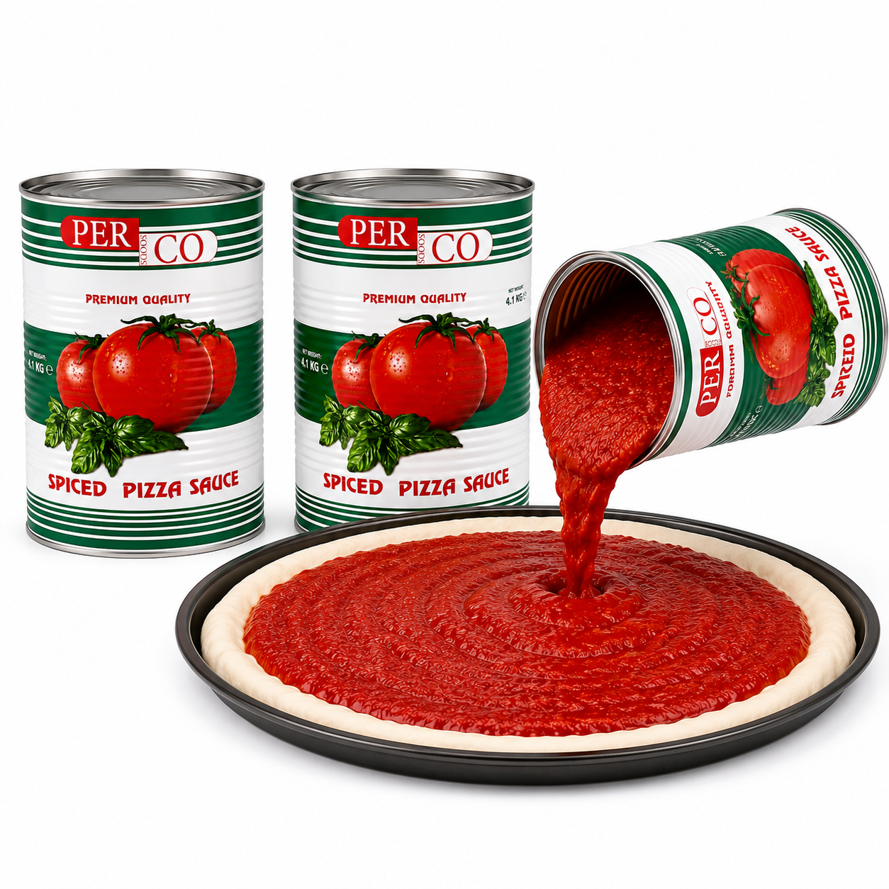 PERCO PIZZA SAUCE 1 X 4.1KG ( 1 TIN)