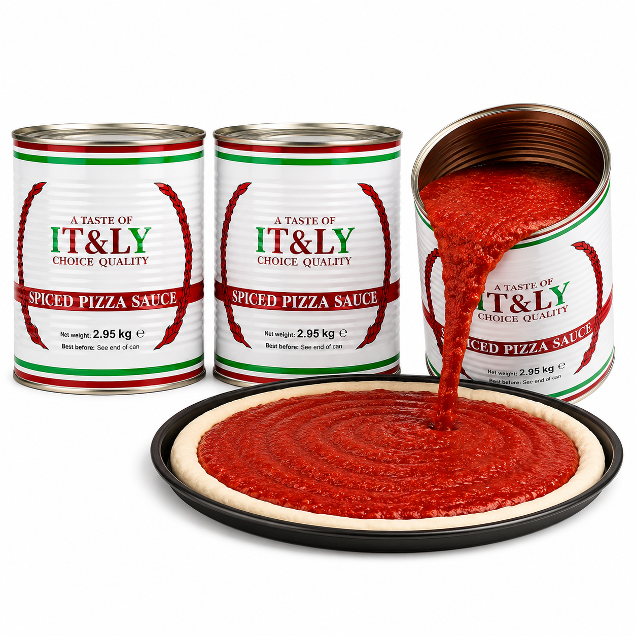 TASTE OF ITALY PIZZA SAUCE 2.95 KG TIN