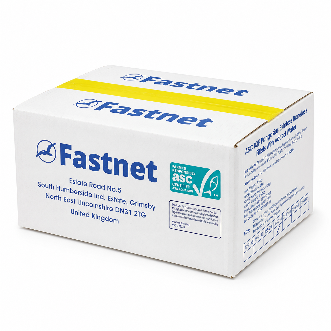 PANGA IQF FISH FLT 185-210G ( 7OZ )4.54KG (C)