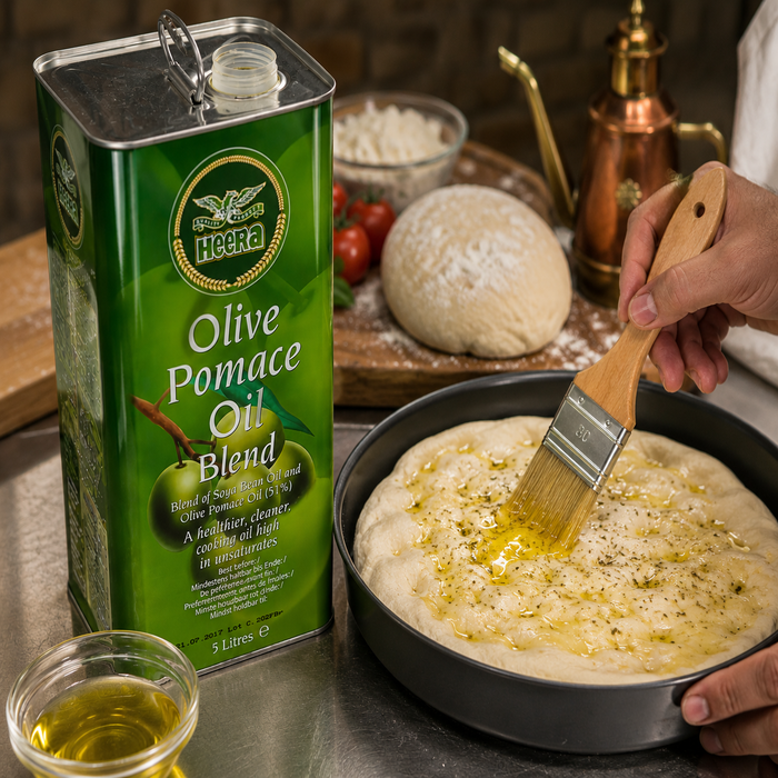HEERA TIN POMACE OLIVE OIL 5LTR
