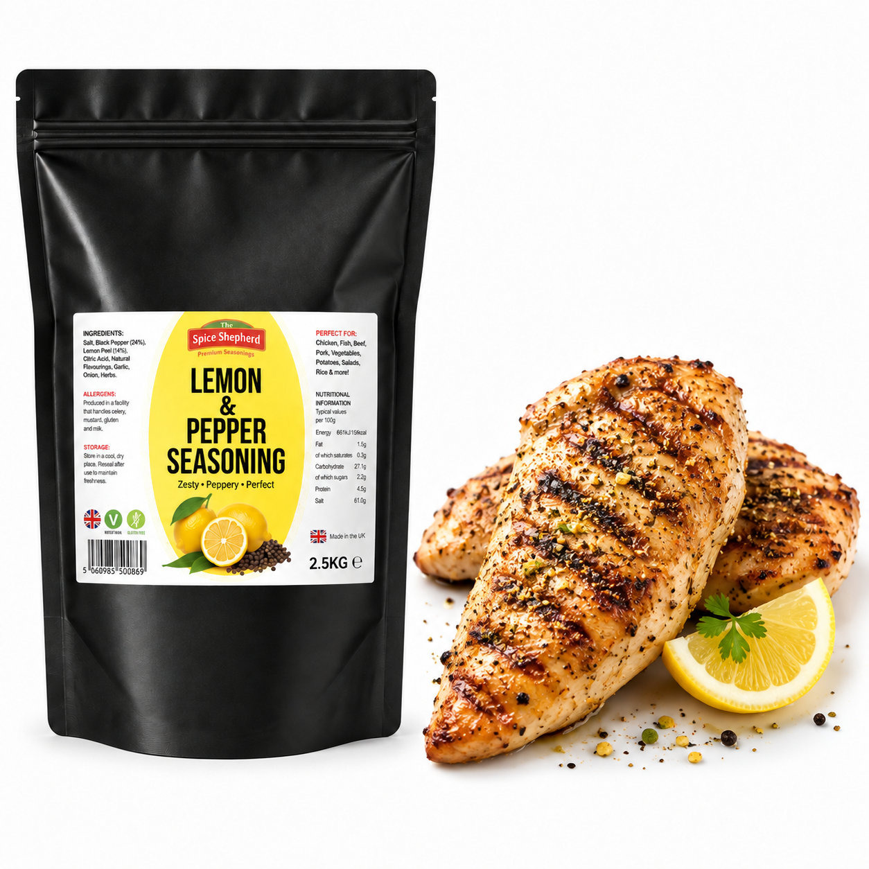 BLAZING LEMON & PEPPER SEASONING 2.5KG