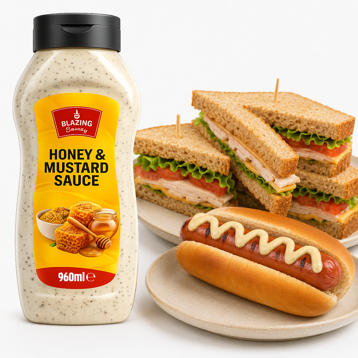 BLAZING HONEY & MUSTARD SAUCE 960ML