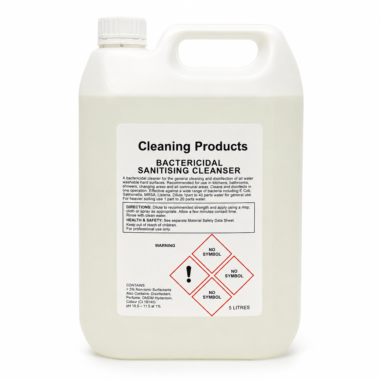 BACTERICIDAL SANITISING CLEANER 5 LTR