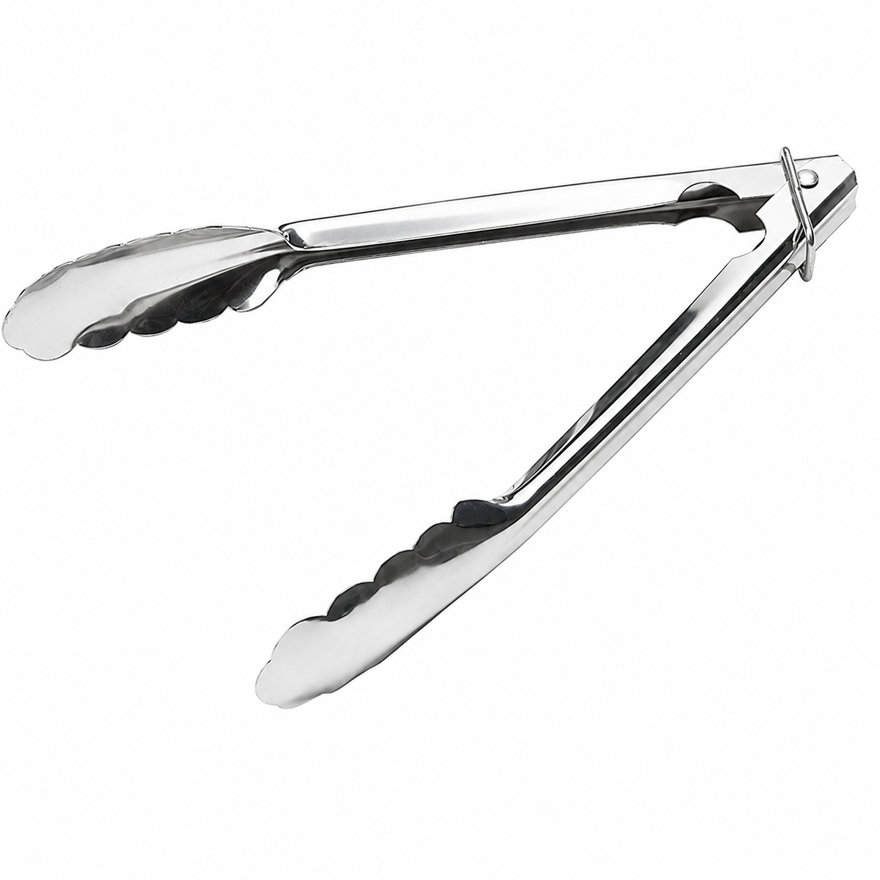 9" UTILITY STAINLESS STEEL TONGS