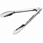 9" UTILITY STAINLESS STEEL TONGS