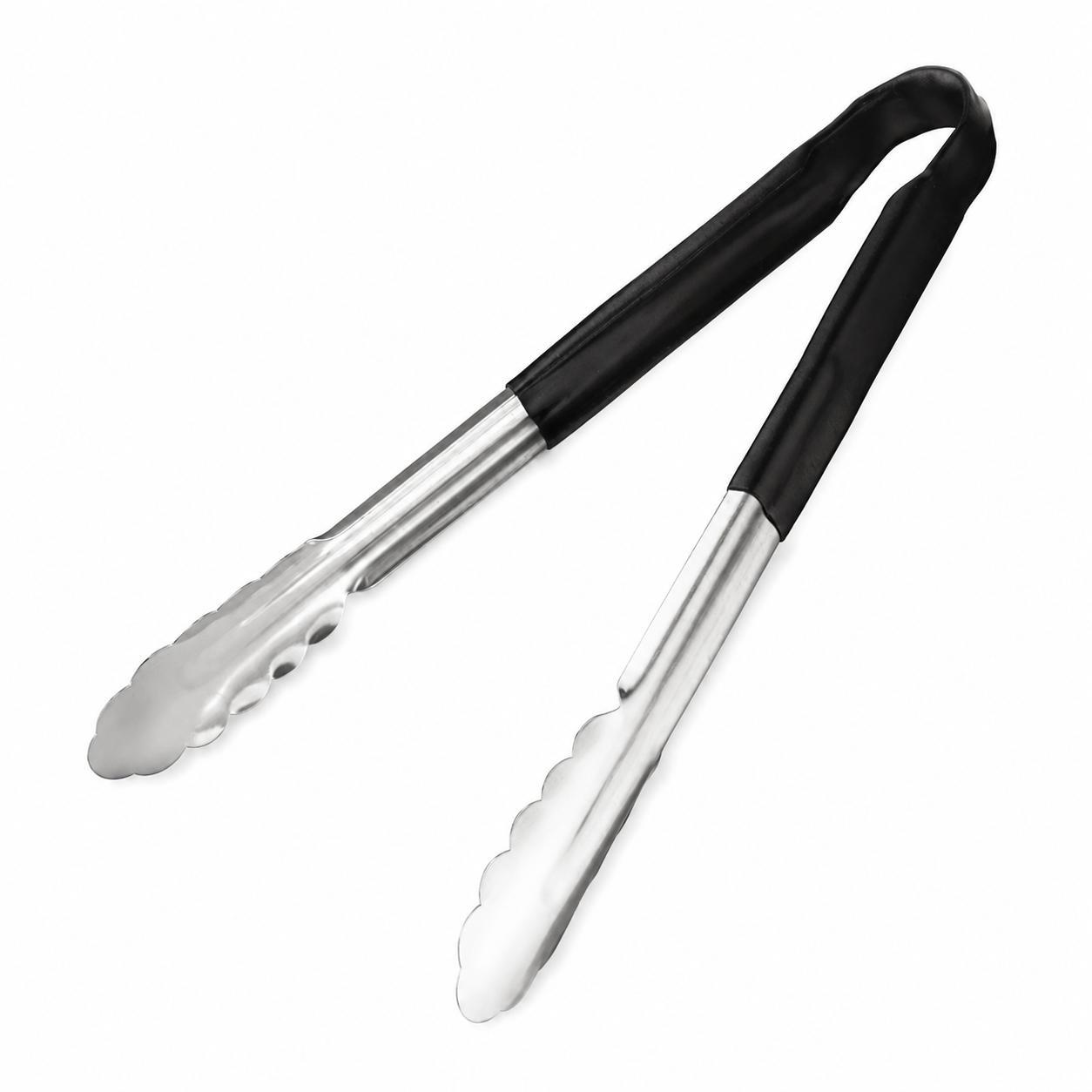 12" BLACK COLOUR KITCHEN TONGS