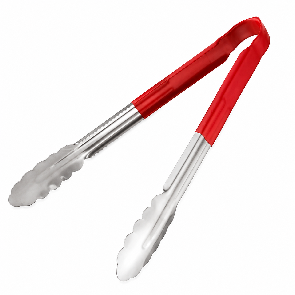 12" RED COLOUR KITCHEN TONGS