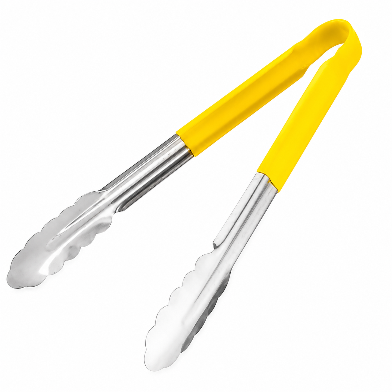 12" YELLOW COLOUR KITCHEN TONGS