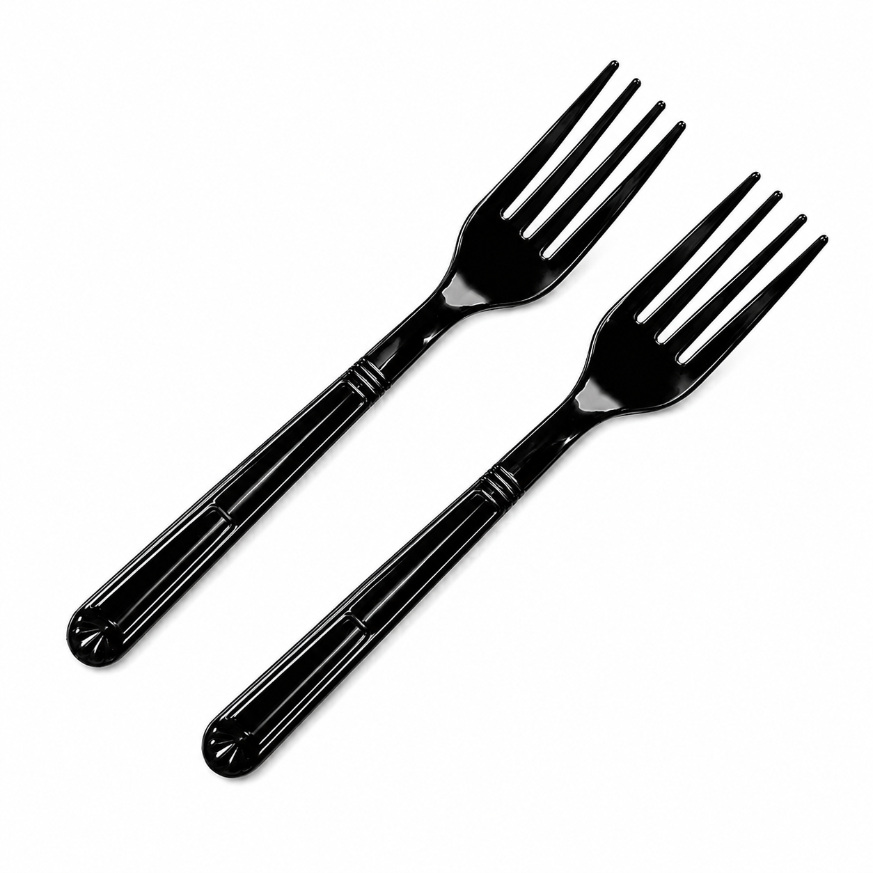 BLACK HEAVY DUTY FORKS RE-USABLE  (1000)