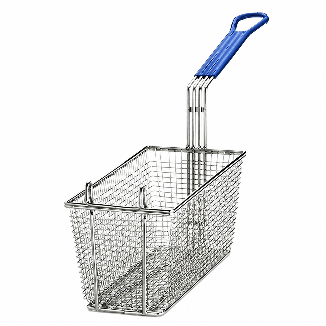 CHIPS FRYER BASKET - BLUE HANDLE (34X14.5X14.5CM)
