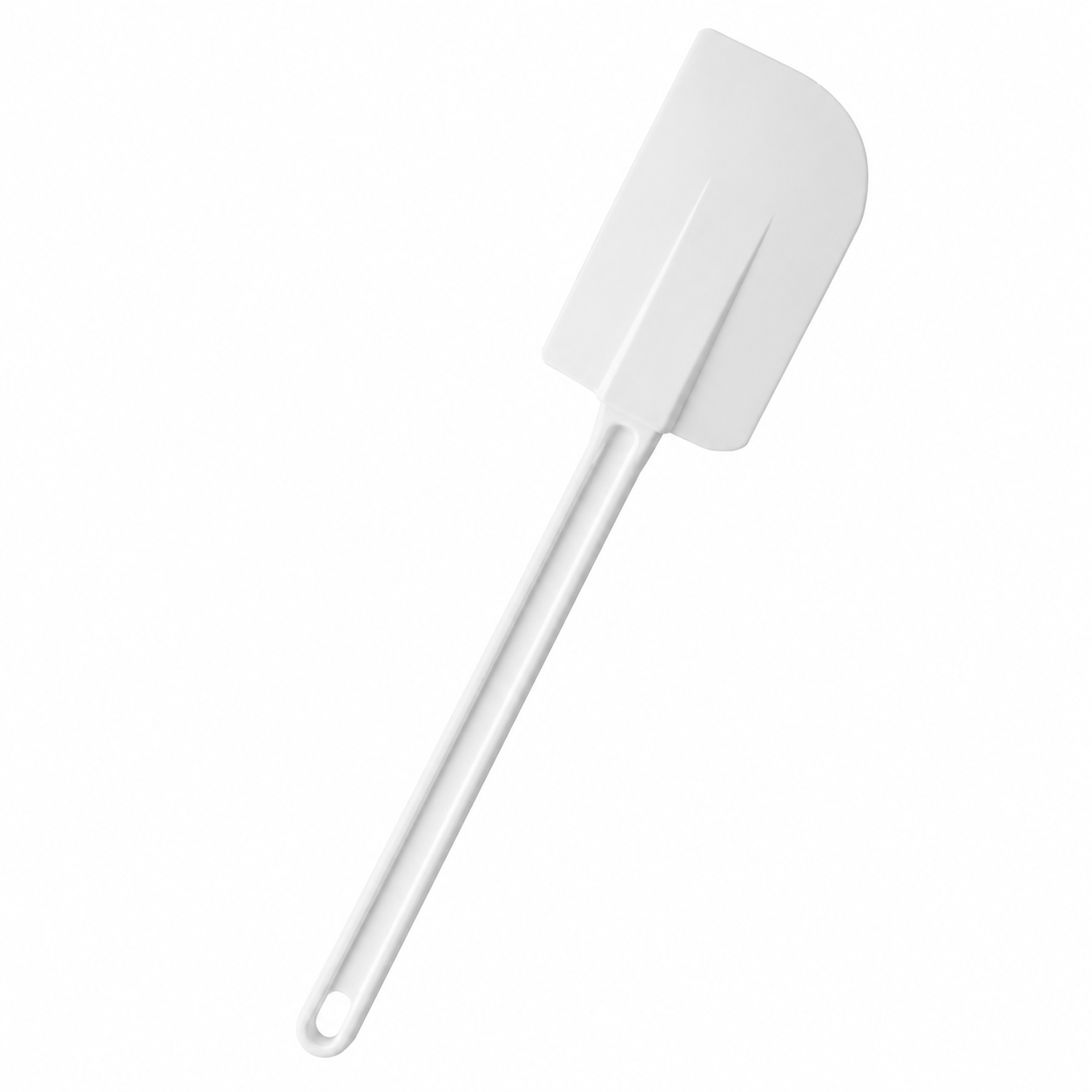 WHITE RUBBER BLADE SPATULA/SCRAPER 25.5CM SMALL