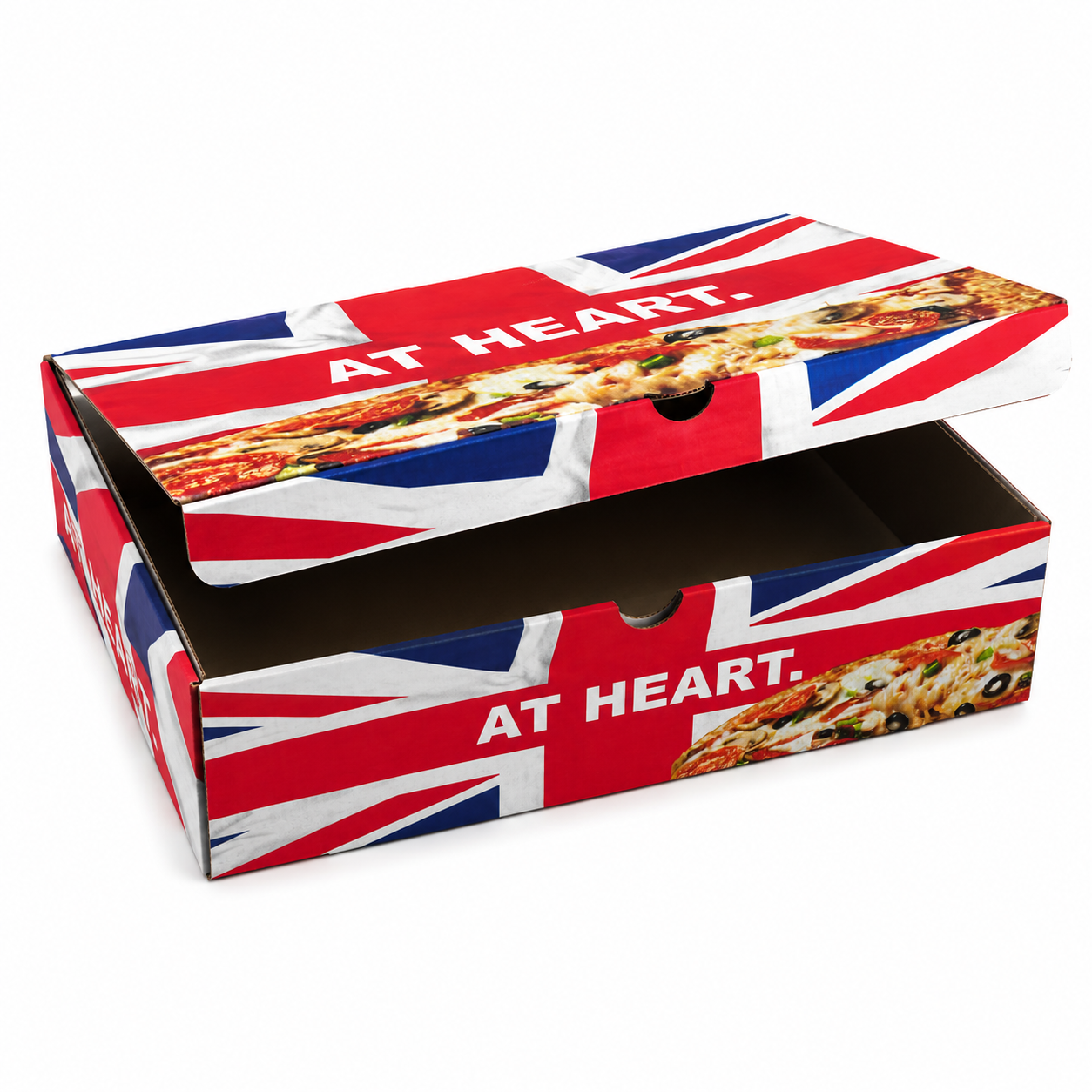 CALZONE UK FLAG (AT HEART) MUNCH BOXES 100 PCS