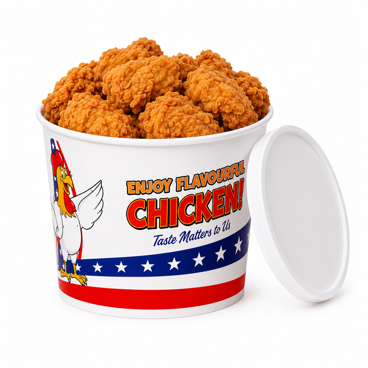 (FC5) ADZ STAR CHICKEN ROUND BUCKET 3LTR X 100PCS