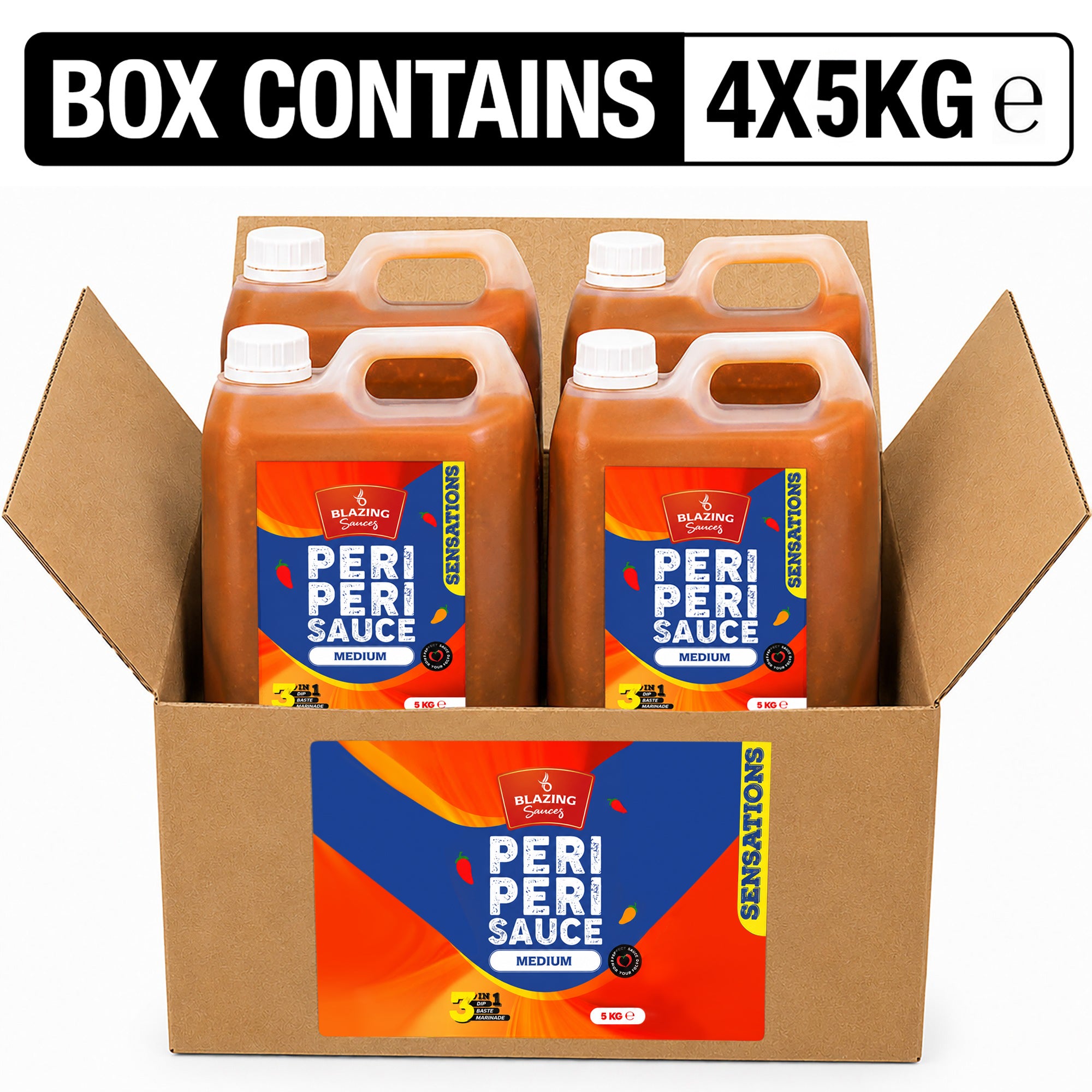 BLAZING MEDIUM PERI PERI SAUCE 5LTR
