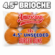 AMERICANA [BRIOCHE] BUNS 4.5" UNSEEDED 48X82G