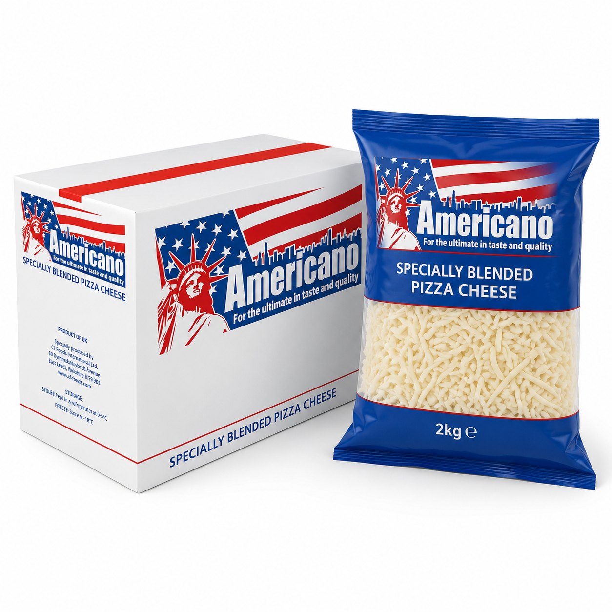 AMERICANO CHEESE 80/20 MOZZ/CHEDD 12KG