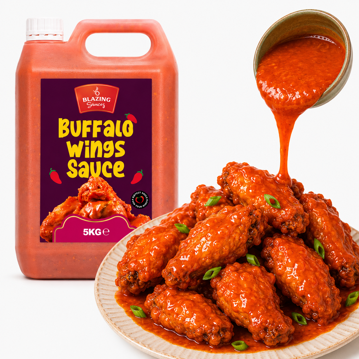 BLAZINGS BUFFALO WINGS SAUCE 5LTR
