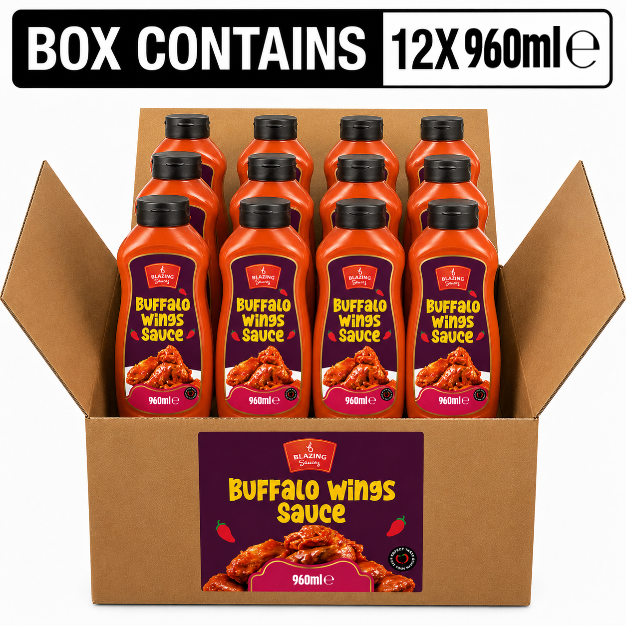 BLAZING'S BUFFALO WINGS SAUCE 960ML
