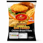 CEEKAYS CRISPY BATTERED CHICKEN FILLETS 1.92KG