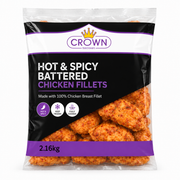 CROWN HOT&SPICY BATT CHICKEN FILLET BURGER(18X110g