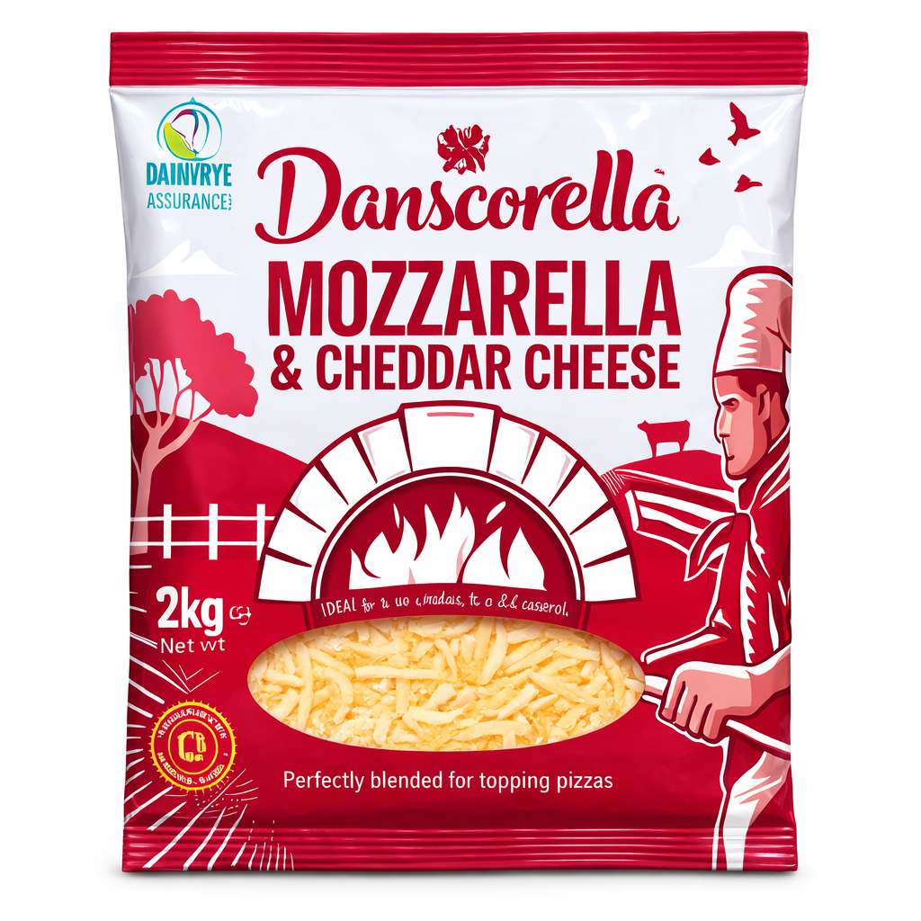 DANSCORRELLA CHEESE SHRED 80/20 6X2KG