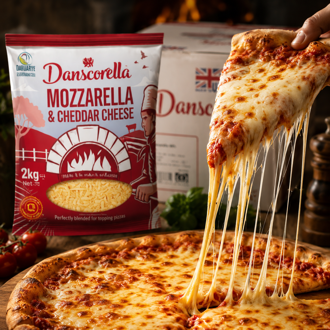 DANSCORRELLA CHEESE SHRED 80/20 6X2KG
