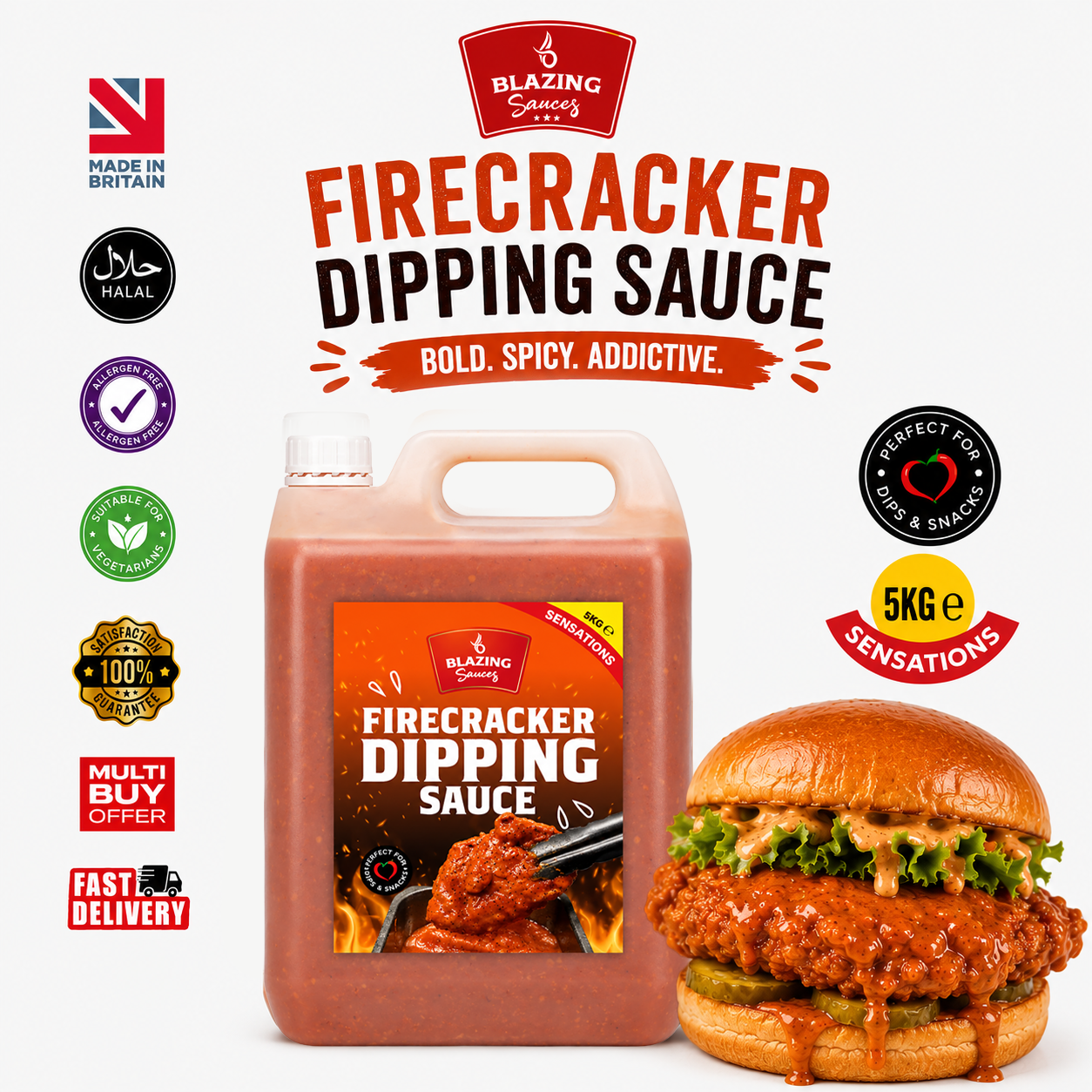 BLAZING FIRECRACKER SAUCE 5LTR