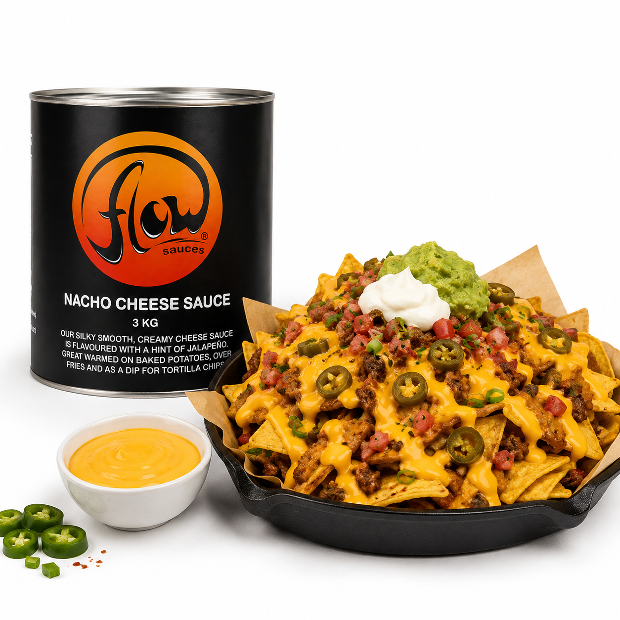 FLOW NACHO CHEESE SAUCE 3KG 1 TIN