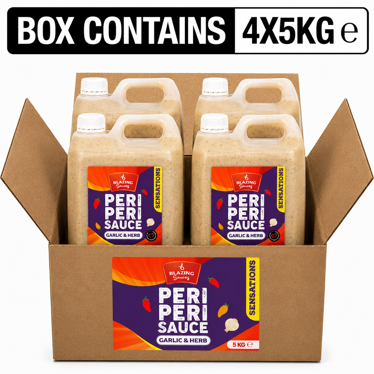 BLAZING GARLIC & HERB PERI PERI SAUCE 5LTR