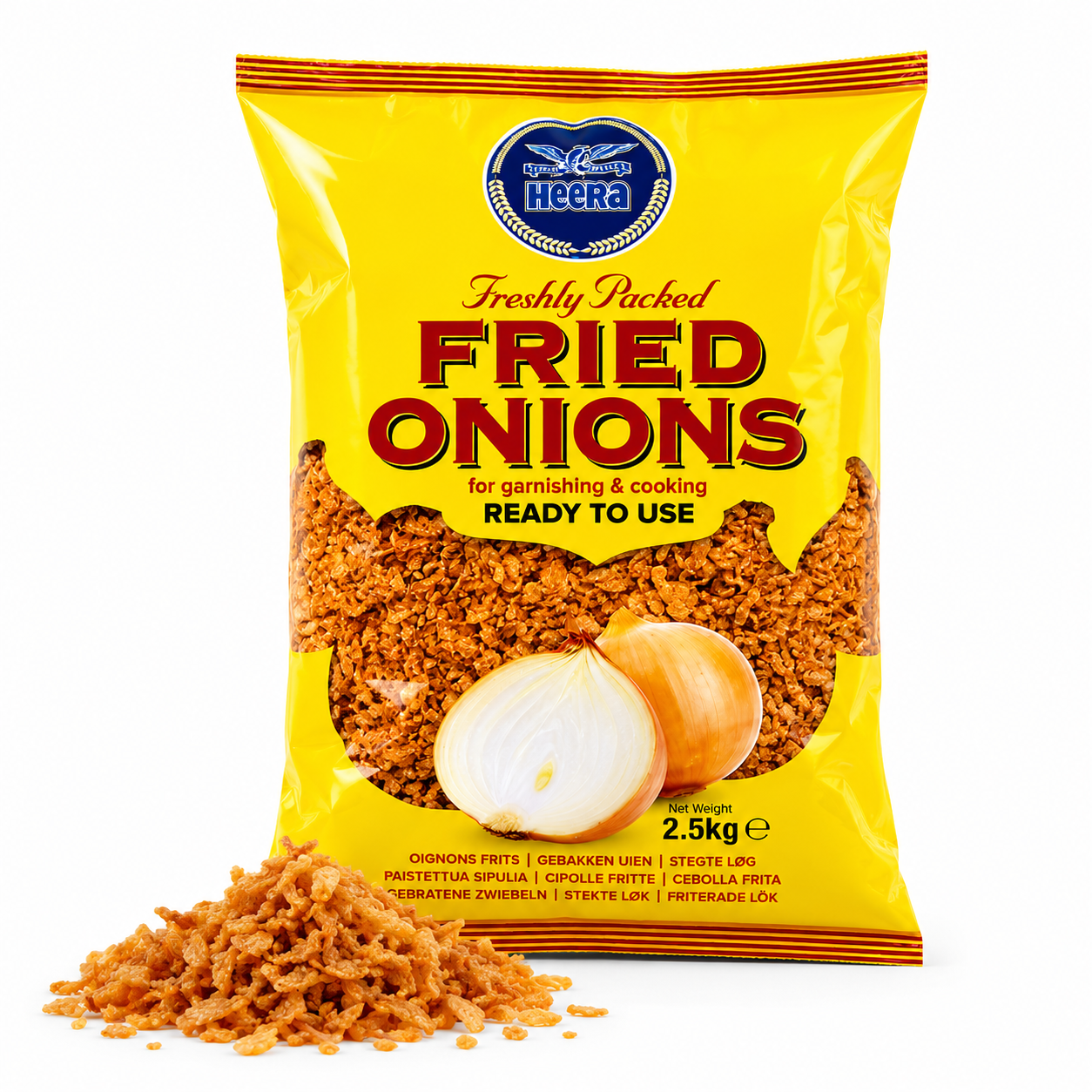 HEERA CRISPY FRIED ONIONS 2.5KG
