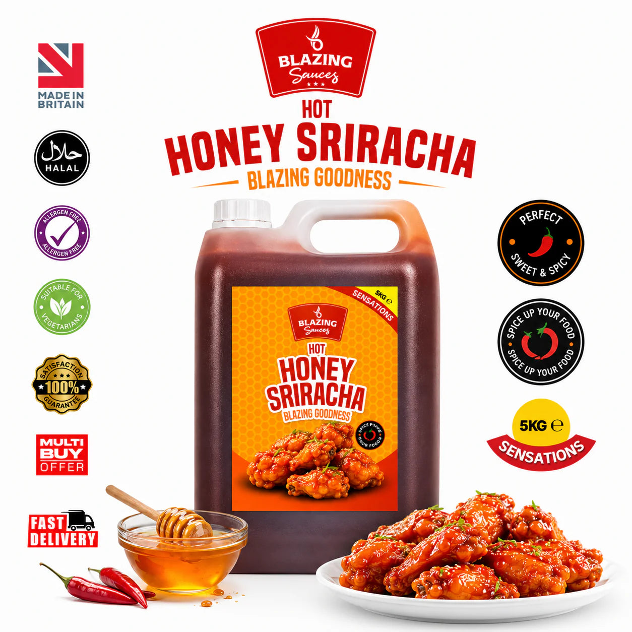BLAZING HOT HONEY SIRACHA 5KG