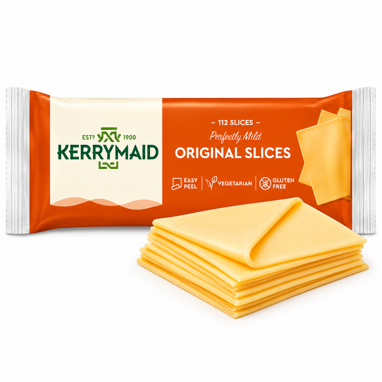 KERRYMAID CHEESE SLICES 1 X 112 C