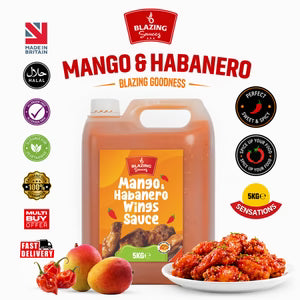 BLAZING'S MANGO & HABANERO WINGS SAUCE 5LTR