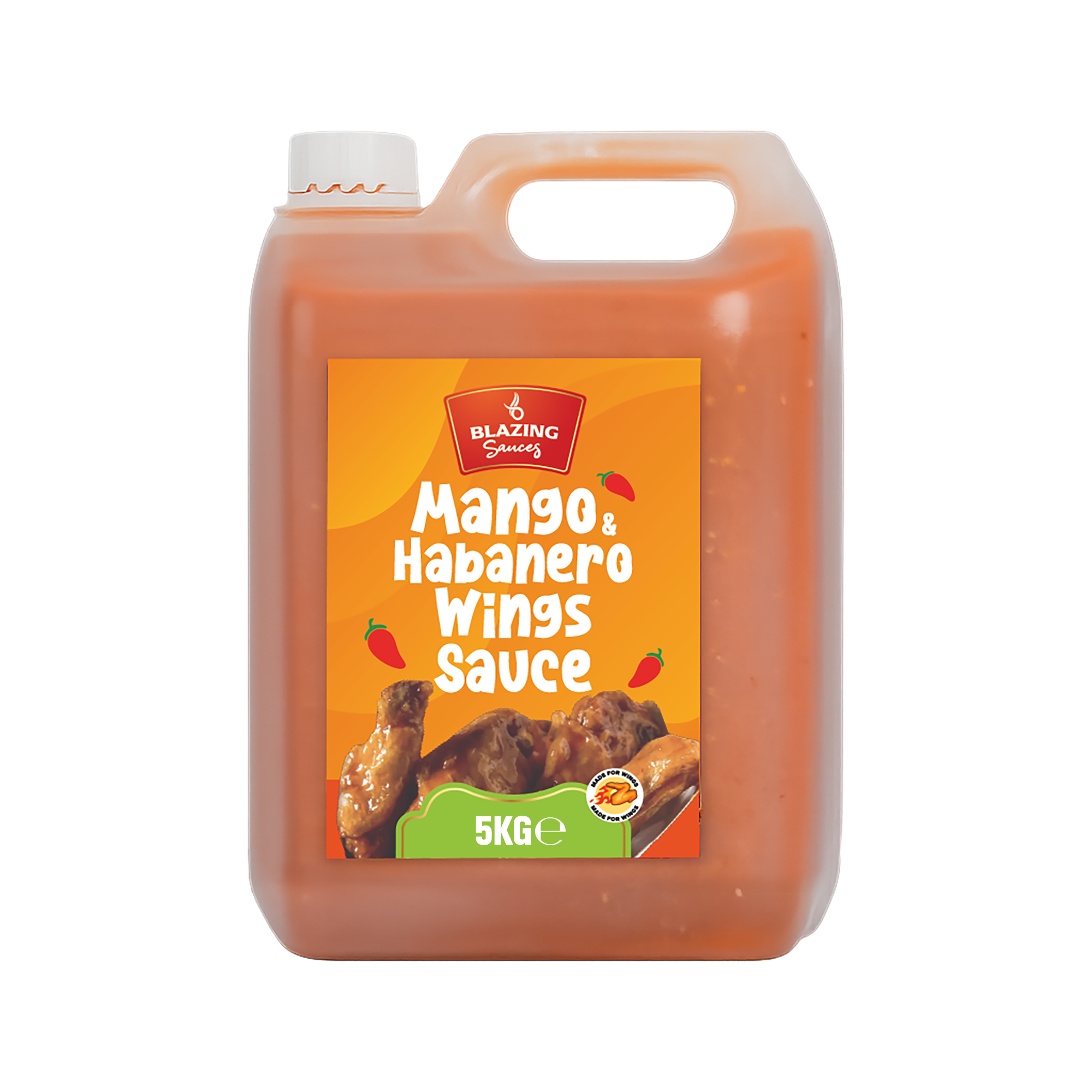 BLAZING'S MANGO & HABANERO WINGS SAUCE 5LTR
