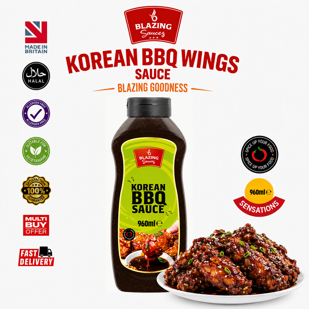 BLAZING'S KOREAN BBQ 1LTR