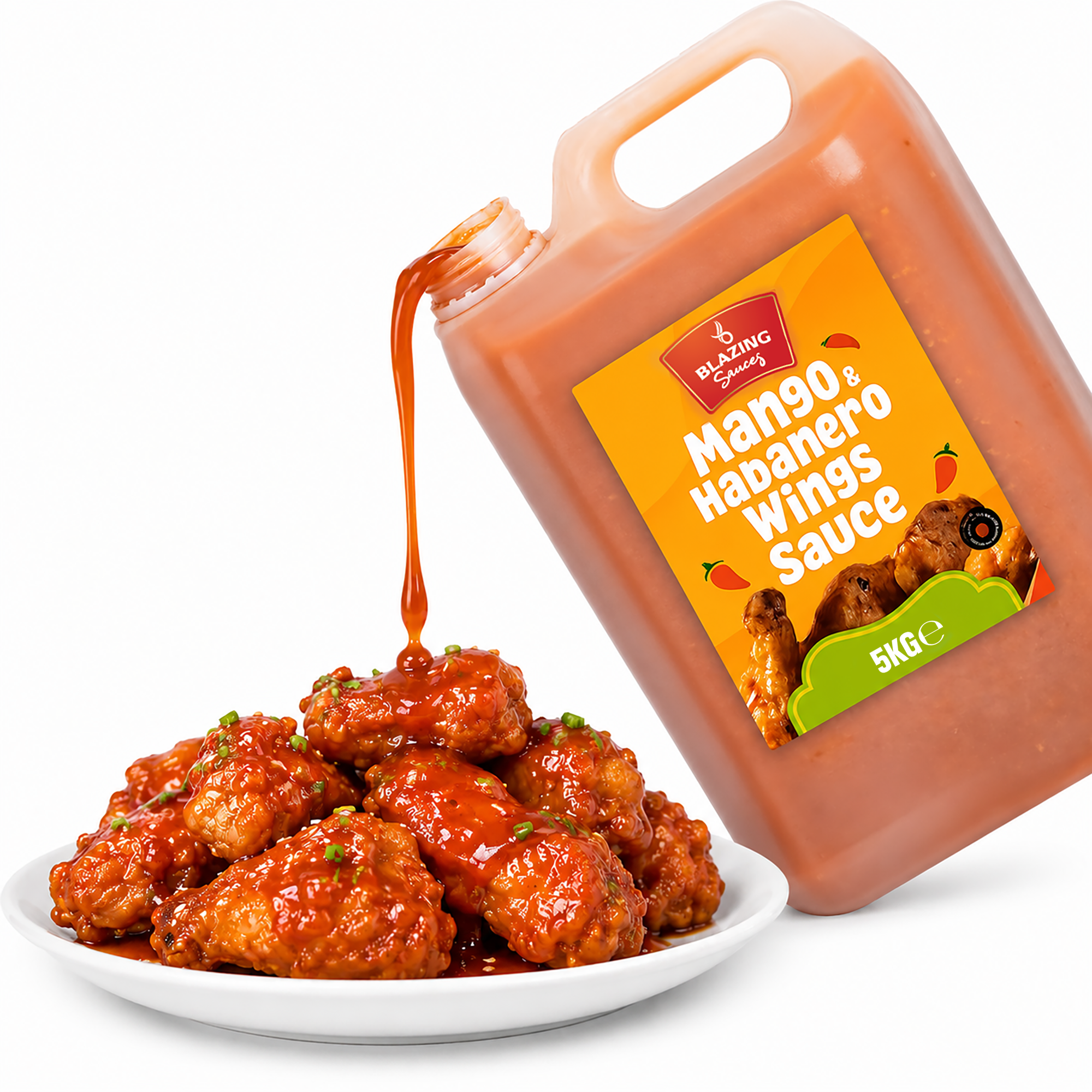 BLAZING'S MANGO & HABANERO WINGS SAUCE 5LTR