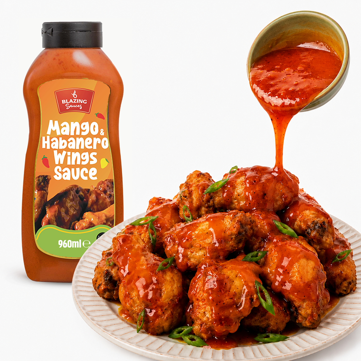 BLAZING MANGO & HABANERO WINGS SAUCE 960ML