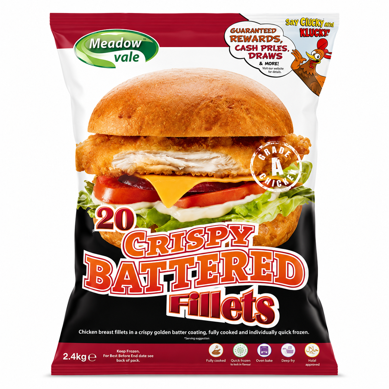 MEADOWVALE CRISPY FILLETS 1X(20PCS) 120G