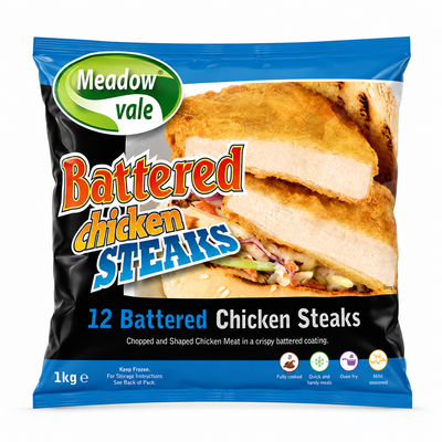 MEADOWVALE CHICKEN STEAKS PATTIES 1KG