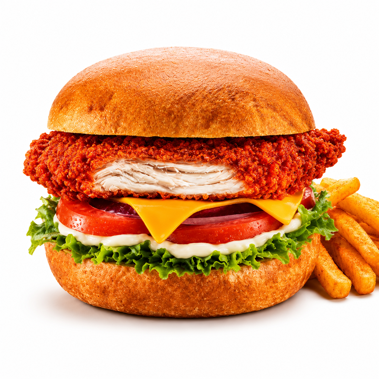 MEADOWVALE HOT & SPICY FILLET BURGER 110G 1X1.98KG