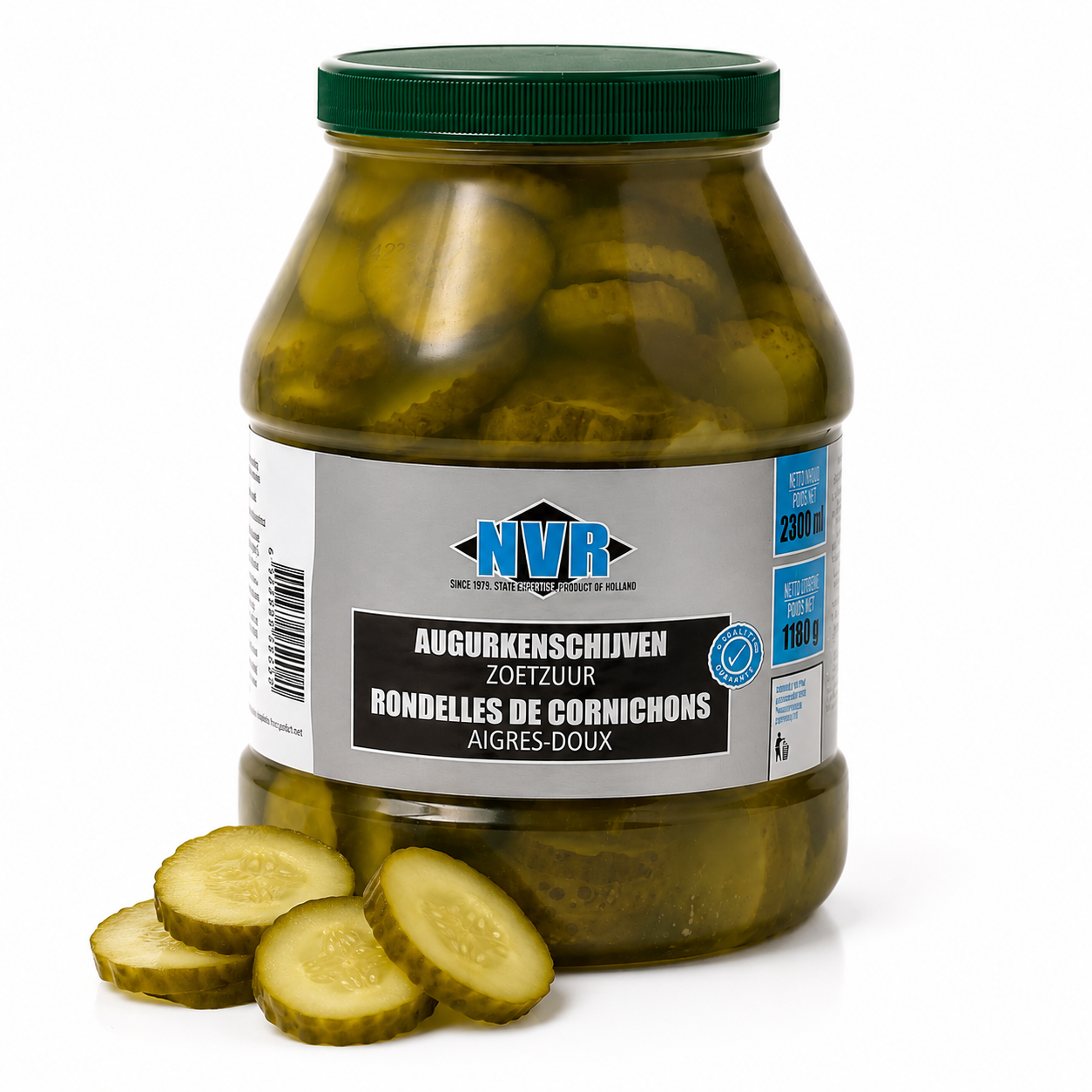 KROON SLICED GHERKINS (PLASTIC) 2.3 KG