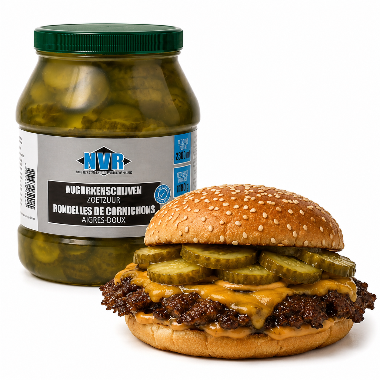 KROON SLICED GHERKINS (PLASTIC) 2.3 KG