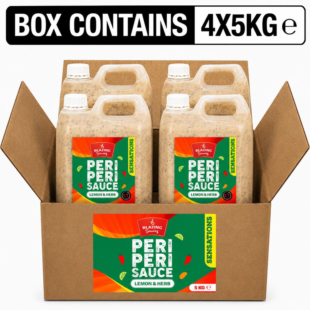 BLAZING LEMON & HERB PERI PERI SAUCE 5 LTR