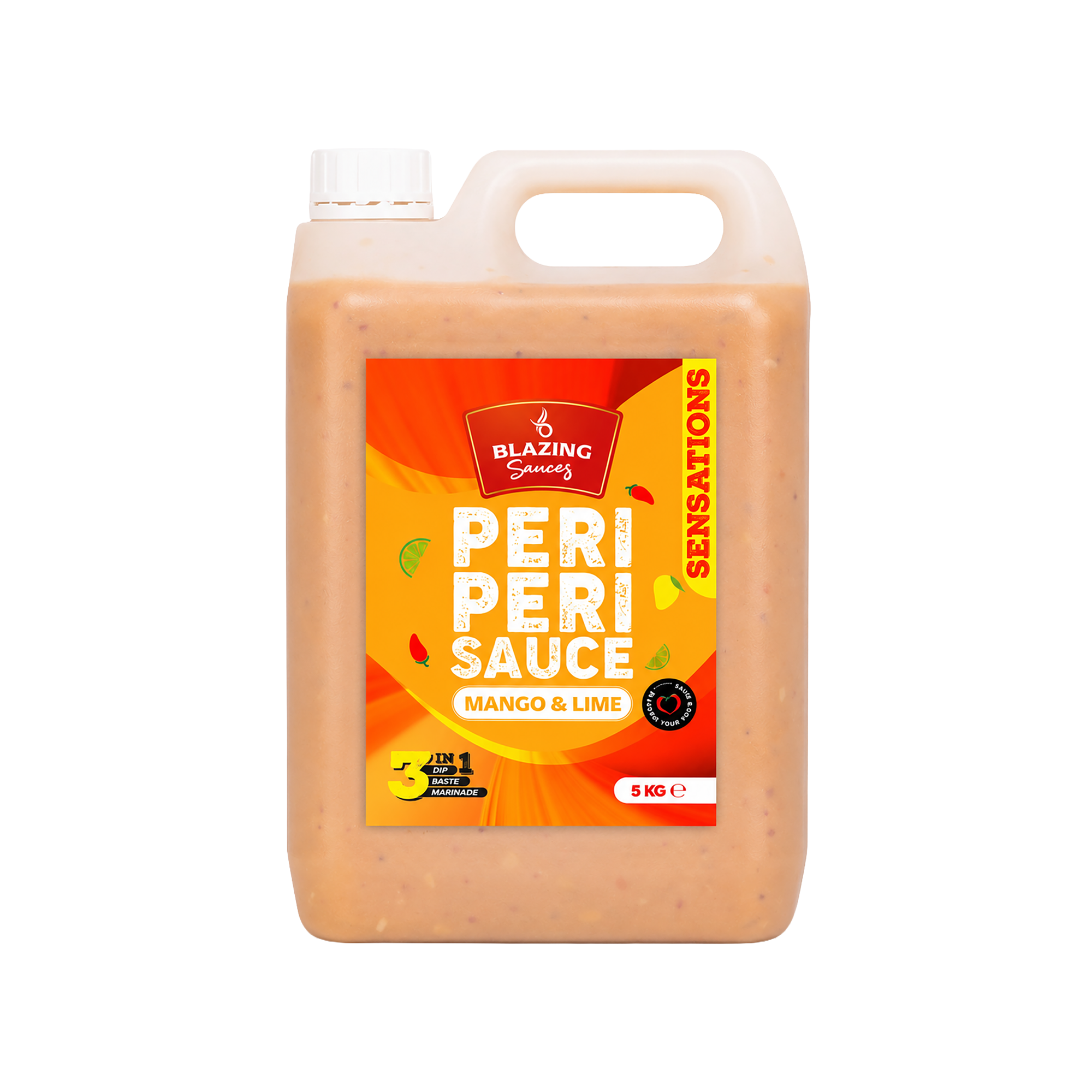 BLAZING MANGO & LIME PERI PERI SAUCE 5LTR