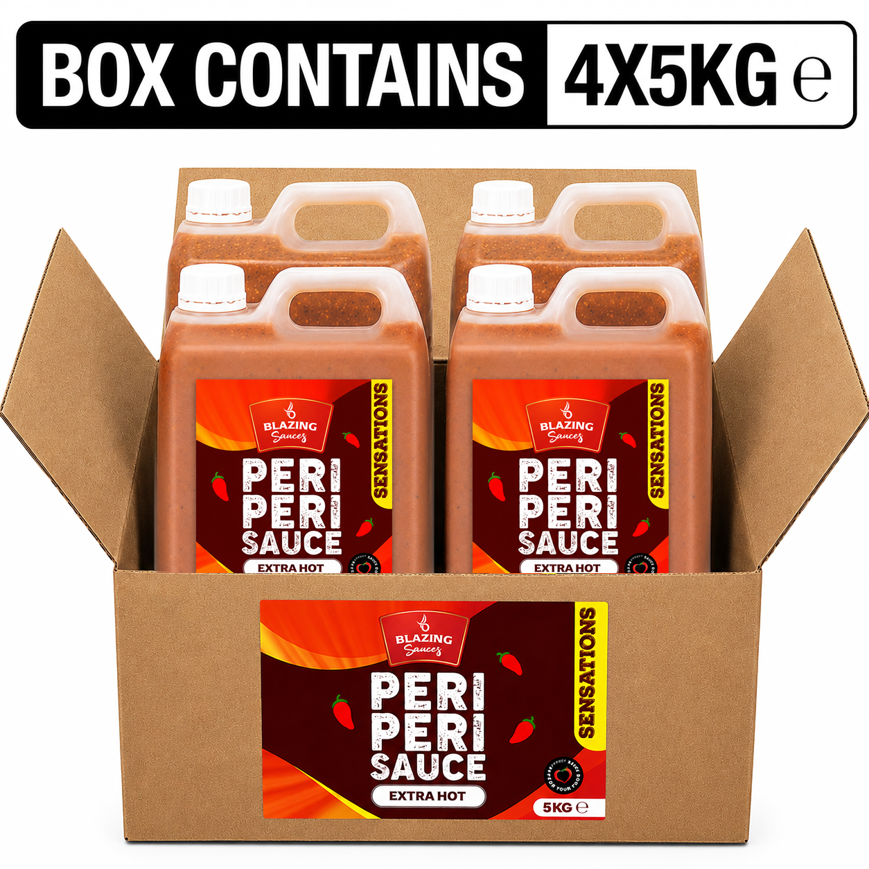 BLAZING EXTRA HOT PERI PERI SAUCE 5 LTR