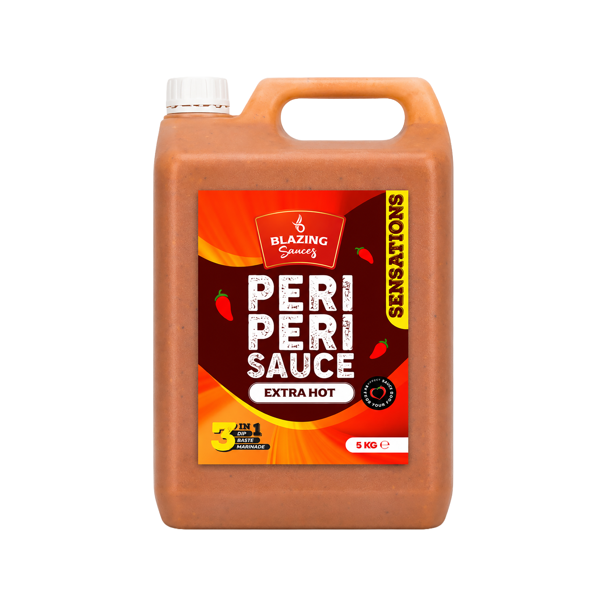 BLAZING EXTRA HOT PERI PERI SAUCE 5 LTR